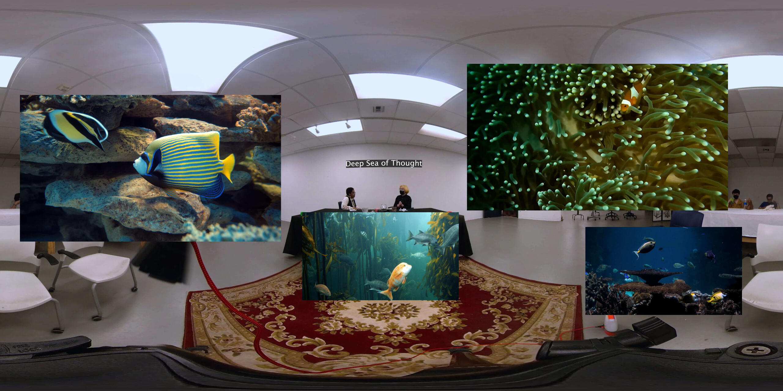 Ring Radio Hour: Shared Experiences, 2023, 360° video on tablet display, 5760 × 2880 pixels, 19m42s